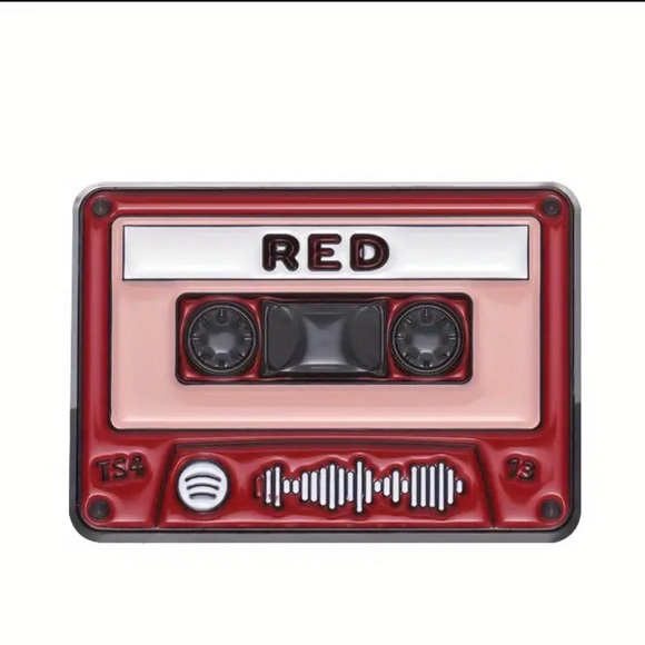 RED Cassette Tape‎ T. Swift enamel pin. - Picture 1 of 2